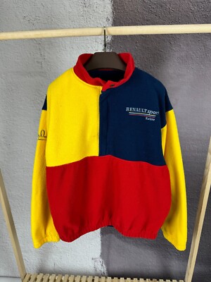Stand 21 vintage Renault Sport Suisse racing snap T fleece