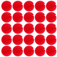 AHQiZFX 25 Pcs Red Clown Noses Cosplay Foam Circus Medium, red
