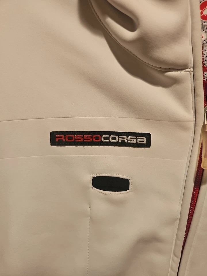 Women’s Castelli Jacket Windstopper Red White Xl Full Zip Cycling Rosso Corsa - Image 2 of 4
