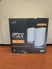 ARRIS SURFboard mAx AX6600 Tri-Band Mesh Wi-Fi 6 System, Speeds up to 6.6 Gbps
