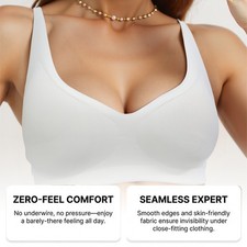 Seamless Push Up Bra Wireless Comfort Lingeri...