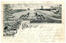 AK Litho Gruß aus Sibirien Koberbrunn Schlesien Bunzlau Liegnitz 1904 U190