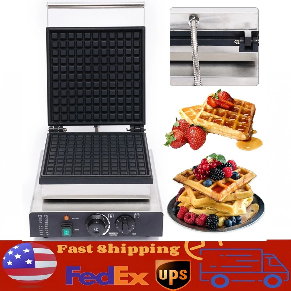 Waffle Maker Commercial Electric Machine Square Nonstick Waffle Making Machine