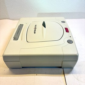 SEGA Saturn White Console HST-0014 Set w 2Controller + 7 Games Tested Japan EX+