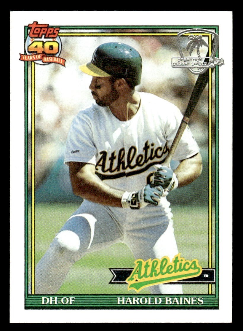 1991 Topps Desert Shield Baseball #166 Harold Baines NM/MT *f2