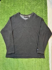 Patagonia High Camp Wool Blend V-Neck Pullover Ribbed Vtg Sweater Made In USA L