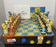 Juego de ajedrez Simpson 2000 de Cardinal en hojalata ¡completo muy buen estado!
