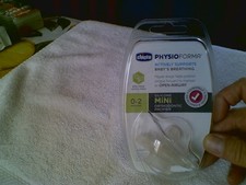 Chicco PhysioForma Silicone Mini Orthodontic Pacifier 0-2 Months NEW