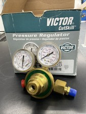 NEW VICTOR Flowmeter Regulator: CGA 580 Inlet, 5/8"-18 F RH Outlet, 0781-2723
