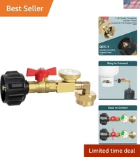 Upgrade Your Refilling with Our Solid Brass Propane Adapter - Quick & Safe