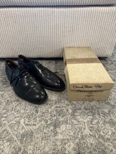Vintage Church's Famous English Shoes Custom Black Leather Dress Mens 10E