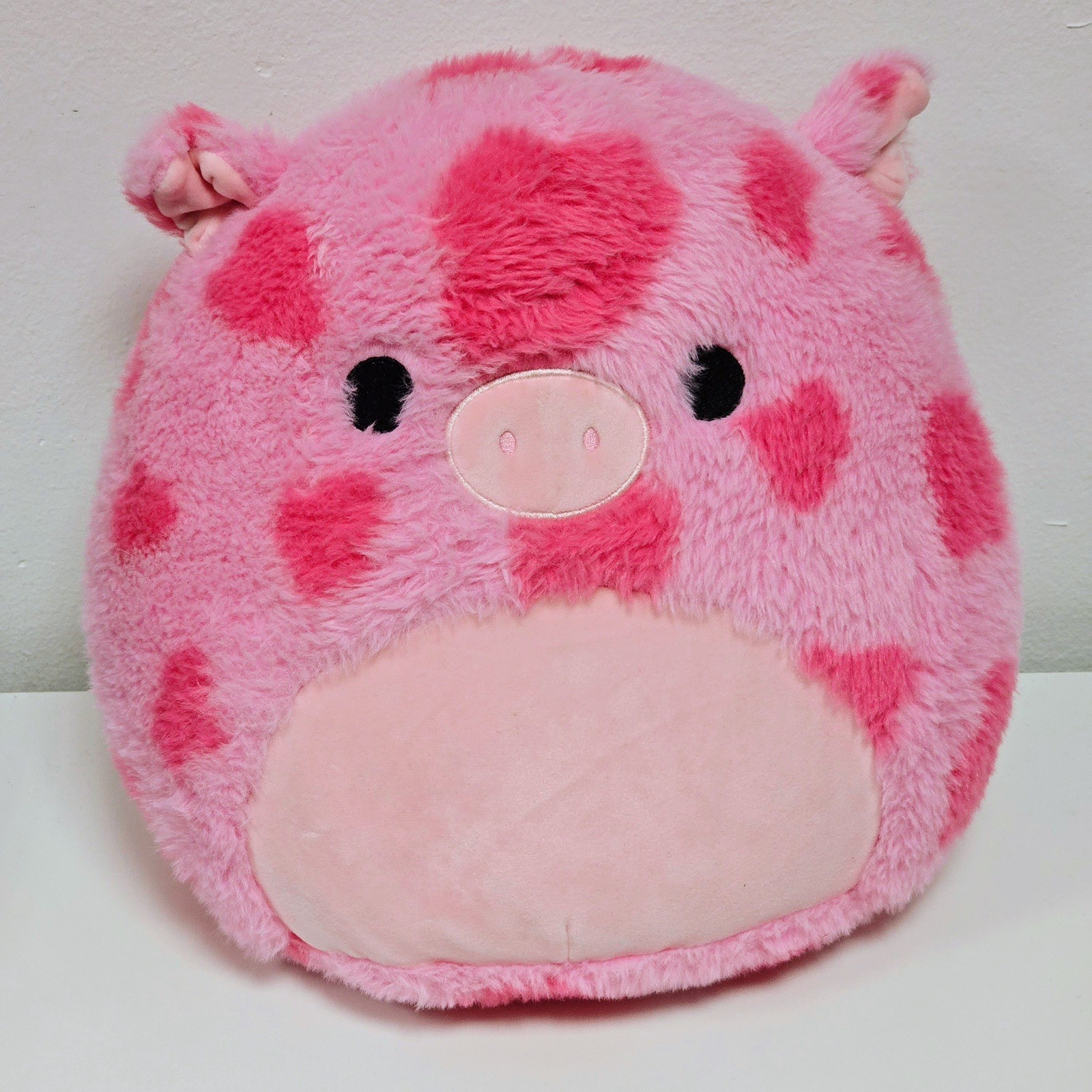 Squishmallows FuzzAMallows Plush Fuzzy Gwendle the Pink Pig 30 cm 12""