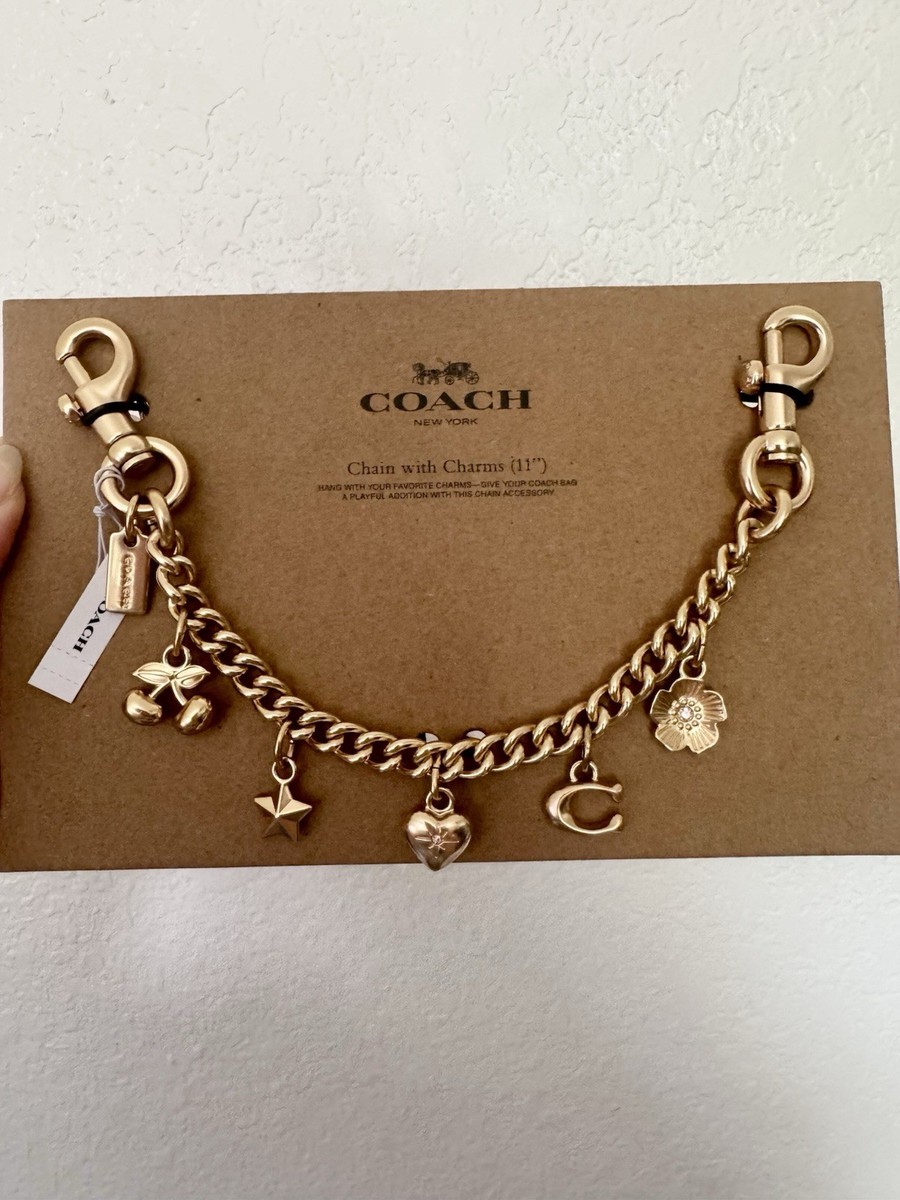 COACH コーチ 新品未使用　ゴールド スワッガー チェーン・チャーム COACH◇ゴールド スワッガー チェーン バッグ チャーム (Coach