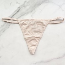 PINK Victoria's Secret Cotton Smooth V-String Panty Marzipan Size M/L/XL