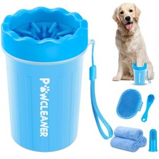 Professional 7 in 1 Dog Paw Cleaner for Dogs & Cats - Includes 1 Portable Paw Wa