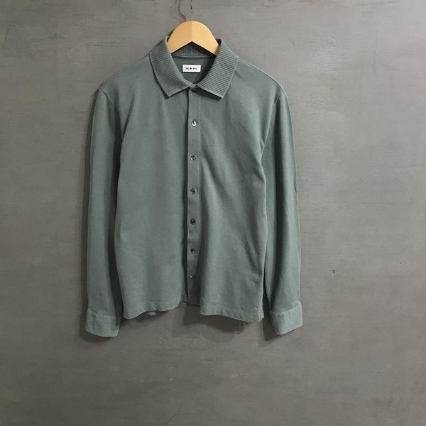 Men 3rd May Shirt Green Cotton M