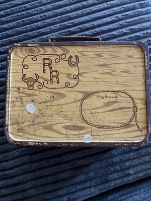 Vintage 50's Roy Rogers and Dale Evans Metal Lunch Box Double R