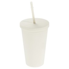 Acrylic Tumbler Lid Straw 15Oz Insulated Matte Tumblers for Parties Candy White