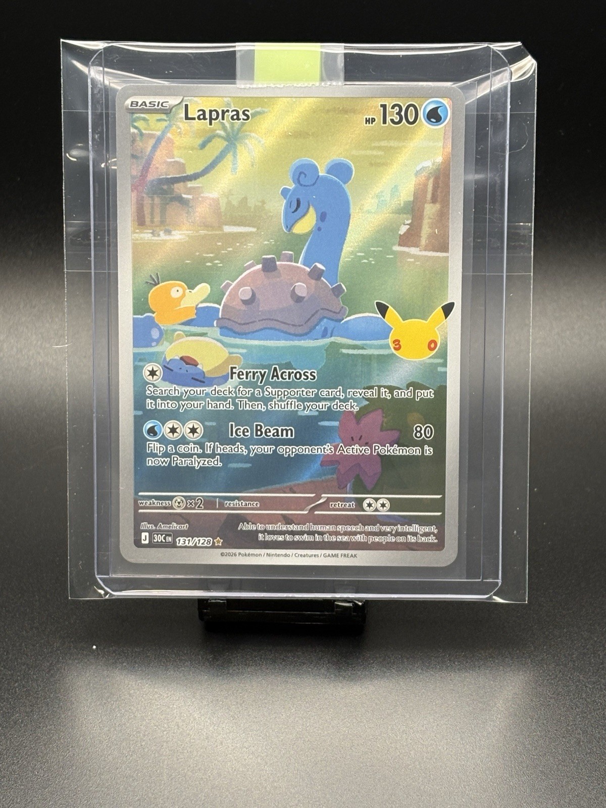 Lapras 131/128  Me: 30th Celebration Illustration Rare Pokémon TCG NM