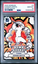 2025 PANINI DONRUSS BOMB SQUAD #3 KONNOR GRIFFIN PSA 10