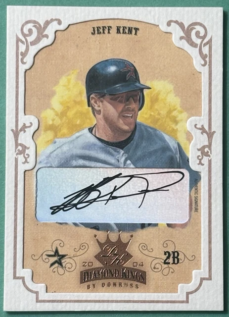 2004 Diamond Kings Crowning Moment Jeff Kent Autogramm Auto /5 Houston Astros