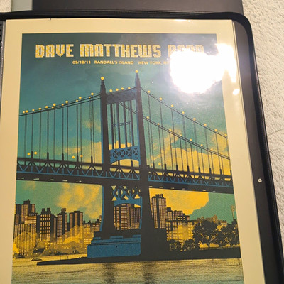 Dave Matthews Band Randall s Island NYC Poster Print 09/18/11 Limited 574/650