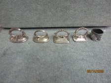 Lot of Vintage Silver Plated Napkin Rings