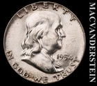 1954 Silver Franklin Half Dollar - Choice Gem Brilliant Uncirculated++  #L7509