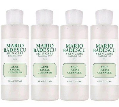 (4 PACK) Mario Badescu Face Wash Combination Oily Skin 6oz Acne Cleanser