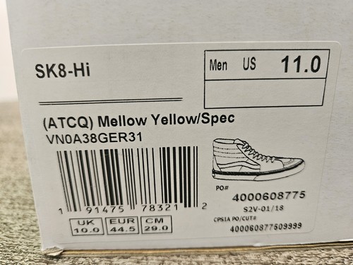 Size 11 - VANS A Tribe Called Quest x Sk8- High Mellow Yellow - Picture 12 of 12