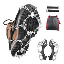 Crampons for Boots Shoes Traction Ice Cleats Snow Grips Anti Medium 18 Spikes