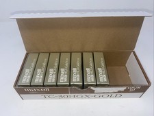 MAXELL Camcorder Video Cassette Set Of 7 TC-30 HGX-Gold New Sealed