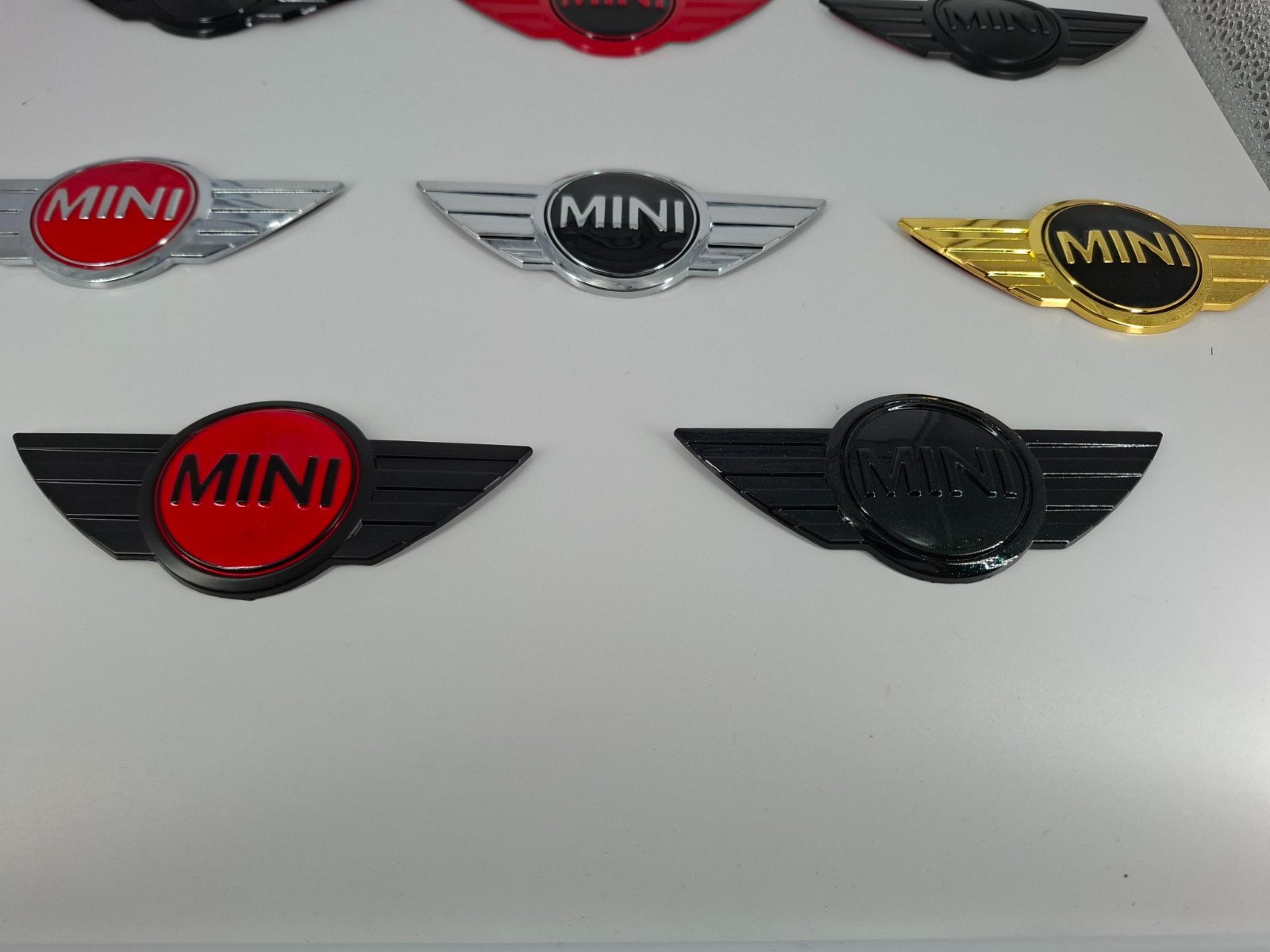 Fregio stemma logo Per Mini Cooper 8 modelli come in foto misura 13,5x5 cm (1PZ) foto 4