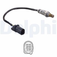Lambdasonde Sensor Abgassteuerung Delphi ES21252-12B1 FüR VW Polo 5 6R1 6C1 TDI