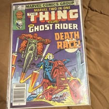 Marvel Comics Marvel Two-in-One #80 The Thing Ghost Rider Death Race