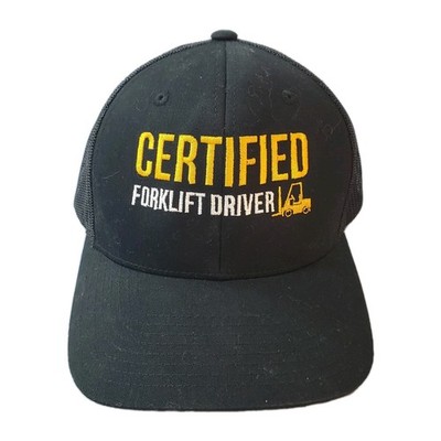 J’s Classical Edition CAPPER FACE SW 60° Certified Forklift Driver Cap, Forklift Truck Caps, Retro Truckers
