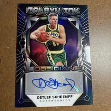 2024-25 Panini Obsidian Detlef Schrempf AUTO Galaxy Ink /149 Seattle Supersonics