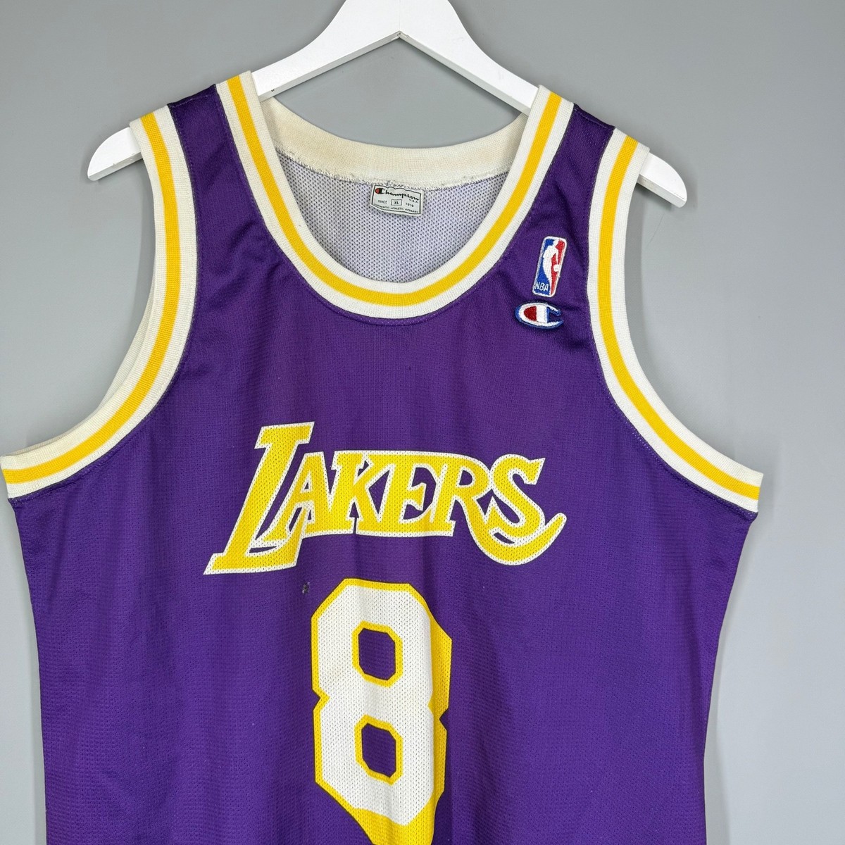 NBA LOS ANGELES LAKERS VINTAGE JERSEY #8 KOBE BRYANT PURPLE