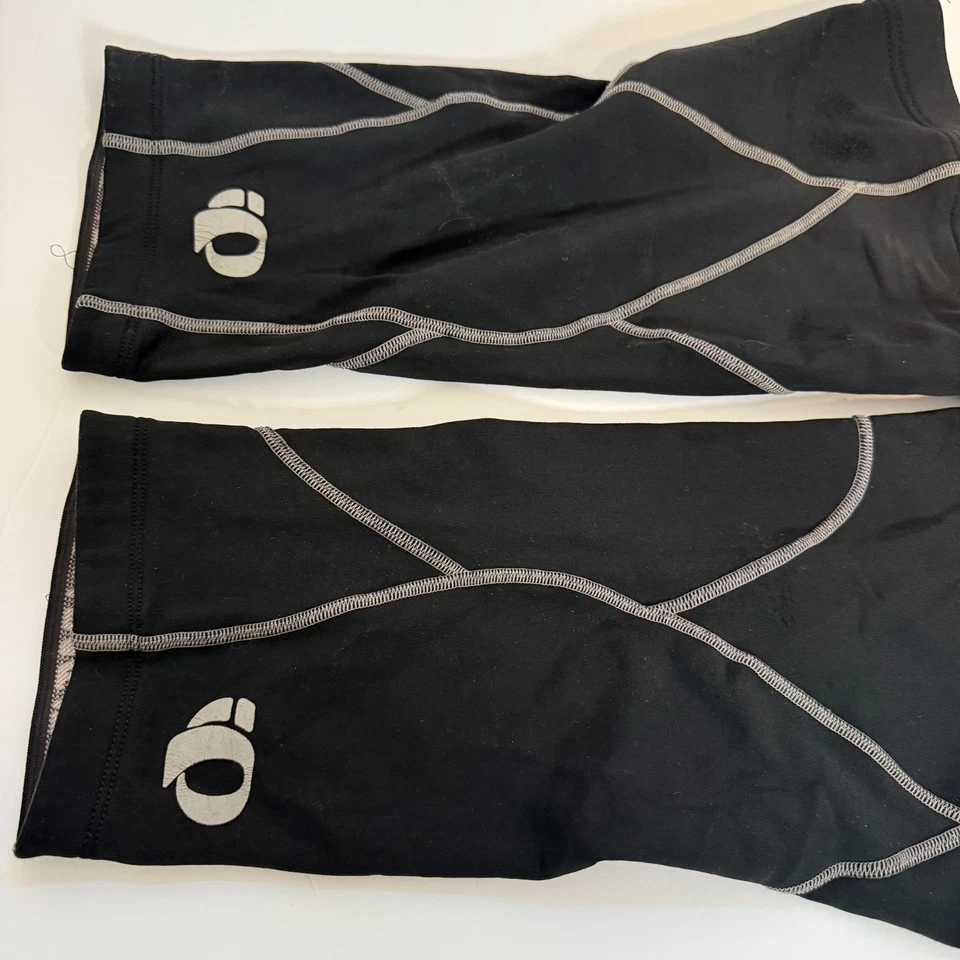 珍珠 Izumi 暖膝 XL 黑色热羊毛拉伸弹力锻炼骑行 — 第 2/4 张图片