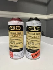 Acme Discontinued Spray Paint By Art Primo Rare (empty) Cabernet & Gloss Black