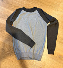 Street Rules Clothing Co. Boys Gray/Black Colorblock Crewneck  Sweater
