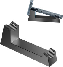 Aluminum Alloy Razor Stand, Safety Aluminum Men'S Shaving Stand Black for Bathro