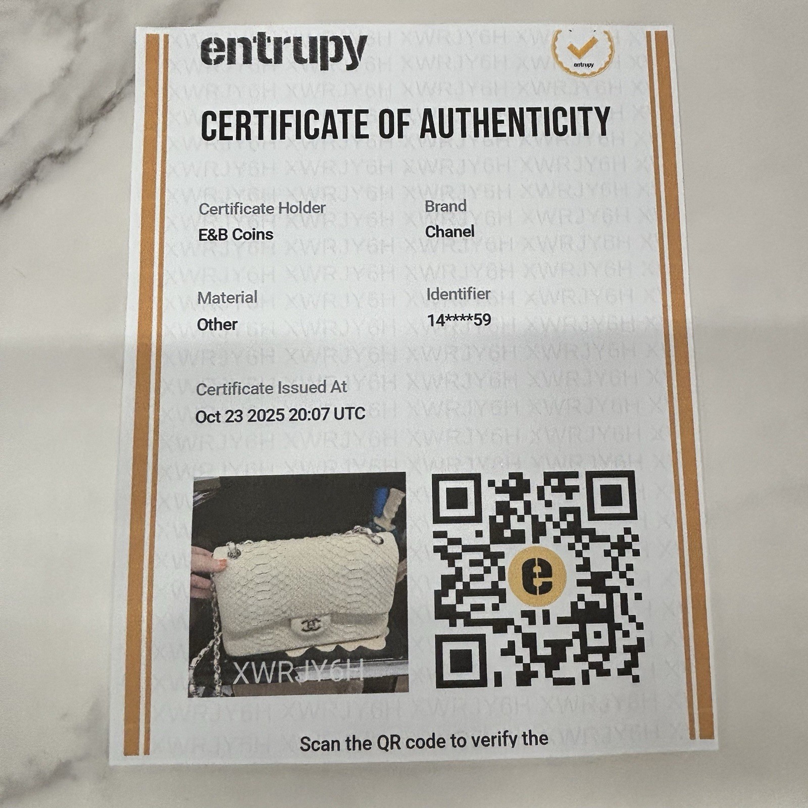 Authentic Chanel  Python Leather Crossbody Bag- I… - image 18