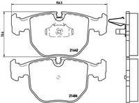 Vorderachse Brembo P 06 021 Bremsbelagsatz, Scheibenbremse FüR Alpina,Bmw