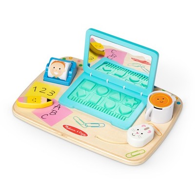 Melissa & Doug Holz Arbeit & Spiel Schreibtisch Activity Board Säugling und Kleinkind