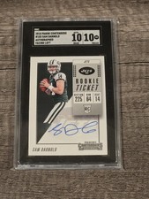 2018 Contenders Sam Darnold Rookie RC Ticket Auto SGC 10/10 Gem Seahawks On Card