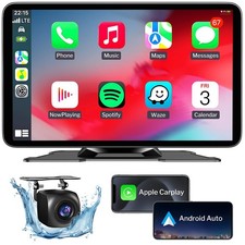 Wireless Apple Carplay Screen for Car, 7" HD Portable Car Stereo Touch Screen...