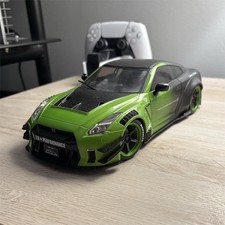 Liberty Walk LB Performance Nissan Green/Black Model Car 1:18 Scale