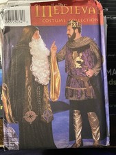 9753 Simplicity Costume Pattern Mens Medieval King Wizard OOP L-XL UnCut