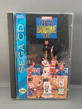 * ESPN NBA Hangtime '95 (Sega CD SCD, 1994) Complete CIB W/ Reg Card, Poster +